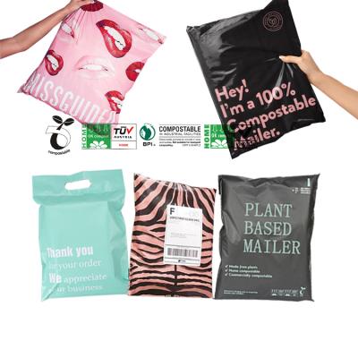 China Tearproof/Strong Adhesive/Opaque/Nice Printing Polythene Mailing Mailing Mailer Mailer Express Bags Biodegradable Polymailer Custom Bio Based Mailer Viable for sale