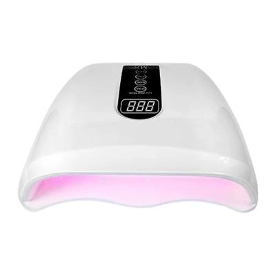 China No Eye Damage 80W Induction Digital Display Smart Nail Salon Nail Gel Dryer UV Led Nail Lamp for sale