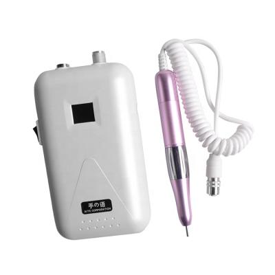 China 2022 Hot Selling Full Body Brushless Portable Pedicure Machine Portable Lithium Battery Kit Manicure Equipments For Nail Salon for sale