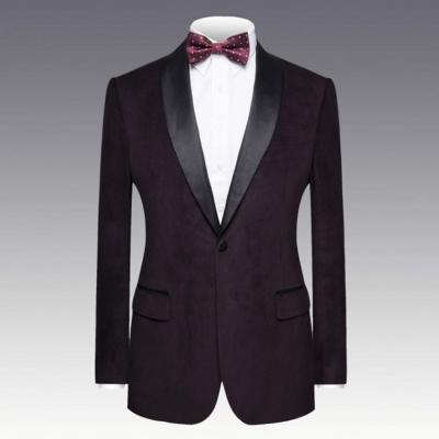 China Premium Anti-Shrink Velvet Fabric Fancy Suits Set For Men Custom Made To Measure Suits Tuxedo With Dropshipping for sale