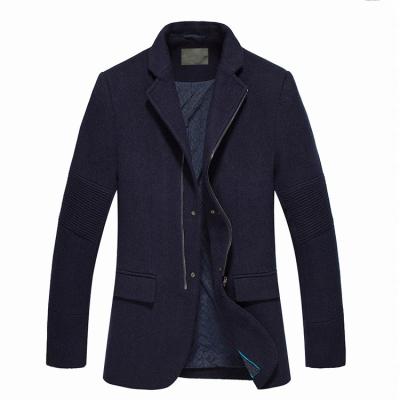 China Best price 70% wool half coat design anti-shrink new zipper jacket men winter for sale