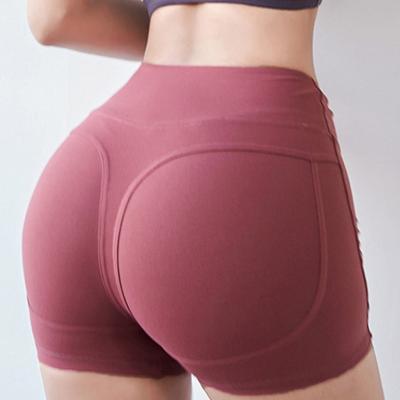 China Summer Gym Girl Breathable Butt Push Up Leggings High Waist Women Yoga Shorts Sexy Seamless Pants for sale