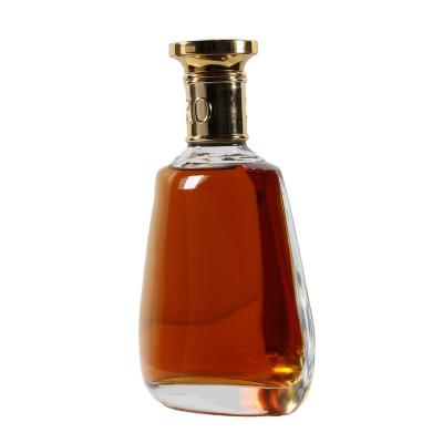 China Wine factory custom 700 ml whiskey bottle rum tequila 750ml liquor spirit glass bottle for vodka gin whi for sale