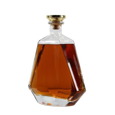 China Wholesale Custom Empty Glass Wine Bottles Liquor Stackable Glass Bottles 500ml 700ml 1000ml for sale