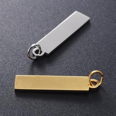 China Other Professional Manufacturer Stainless Steel White Silver Plated Rose GOLD Color Dog Tag Keychain Charm Necklace Pendants for sale