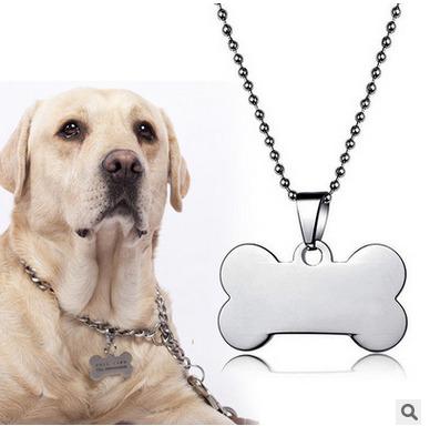 China Factory Fiber DETACHED Custom Cat Litter With Various Styles Of Pet Blank Metal Dog Tags With Chains And Pendants Christmas Gifts for sale