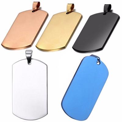 China Europe Customized Stainless Steel Dog Tag Collar Pendant Stainless Steel Rose Gold Army Tag Shield Dog Tag for sale