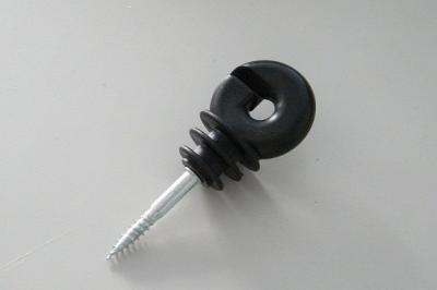 China Black PP Ring Insulator for Line&Corner Posts for Electric Fencing System for sale