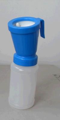 China Plastic LDPE Blue color Teat Dip Cup Non Return Type for dairy cows for sale