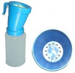 China Plastic LDPE Blue color Teat Dip Cup Return Type for dairy cows for sale