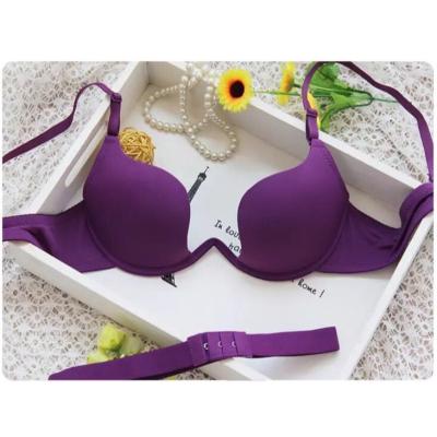 China Dropshipping QUICK DRY girls shape simple solid color push up wireless comfort women T-shirt bra seamless bra for sale