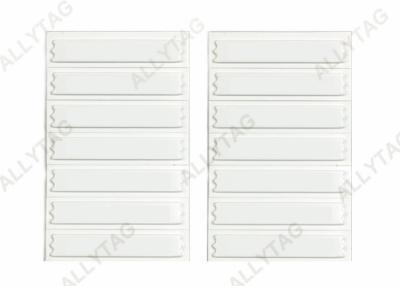 China Supermarket Anti Theft Labels Thickness Maximum 2.0mm With Barcode White for sale