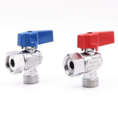 China Industrial Nickel Plated Chrome Plated Boiler Ball Valves For Floor Heating System for sale