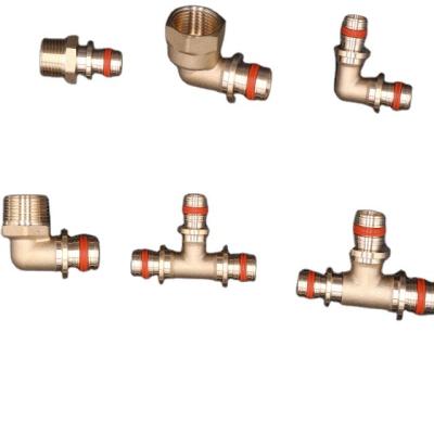 China Underfloor heating system sliding pex fitting brass for pipe with evoh precise fittings for sale