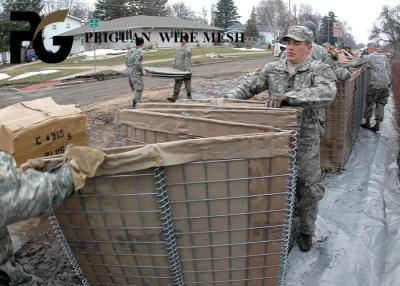 China Inundando la barrera del bastión de Hesco de la perforación rectangular galvanizó el alambre de hierro en venta