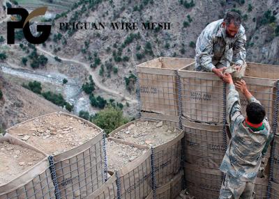 China Barrera galvanizada de la inundación de Hesco de la inmersión caliente para la protección de seguridad en venta