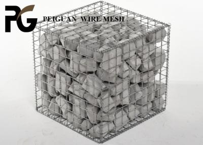 China Galfan Coated Welded Mesh Gabion Baskets , Retaining Wall Panier Gabion for sale