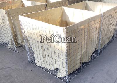 China Heiße eingetauchte galvanisierte 1.0x1.0x10m Hesco Bastions-Sperre Mil 3 zu verkaufen