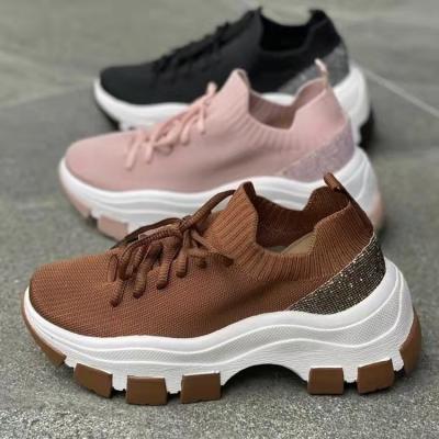 China Fashion Trend Women's Chunky Running Sports Shoes Women Ladies Casual Shoes Sneakers For Women for sale