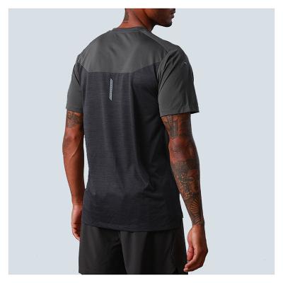 China QUICK DRY Summer Sports Men's Fitness Short Sleeve Lightweight Breathable Loose Stretch Quick-Drying Running T-Shirt for sale