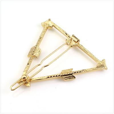 China 100pcs Alloy Arrow Hairpin Triangle Hair Clip Hair Barrettes Girls Hair Clip Hair Accessories for sale