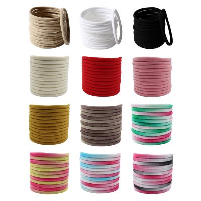 China Popular Gradient Color Nylon Spandex Seamless Headband For Newborn Kids Hair Accessories Baby Headwear Elastic DIY Hair Band 100pcs/lot for sale