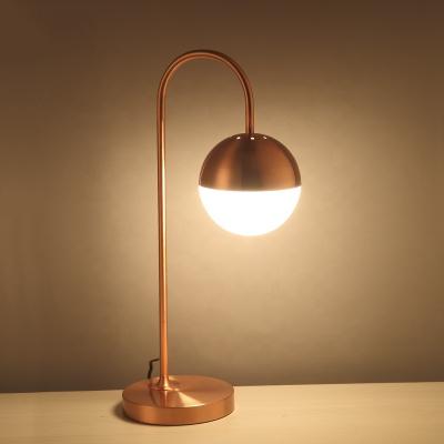 China Modern desk e14 bedroom light fixture vintage modern glass table lamp for sale