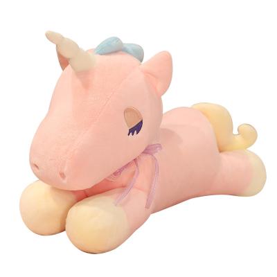 China Unicorn Plush Toy Stuffed Unicorn PP Soft Toys 35/60/90 Cm White Pink Cotton for sale