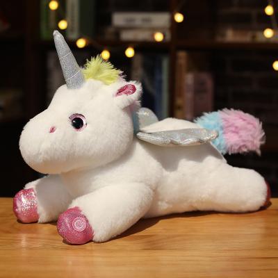 China Gift 35cm Seven Lights Cheap Soft Toys With LED Unicorn Led Light Unicorn Plush Toy Stuffed Toy for sale