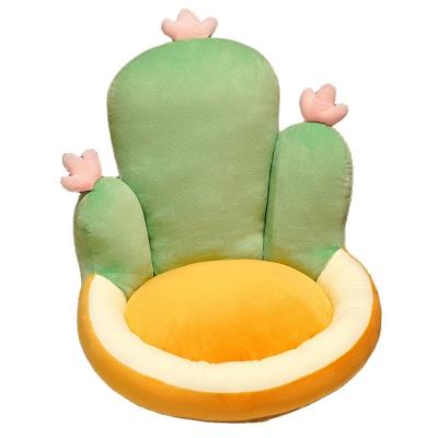 China Plush Half Surrounded Cushion Cactus Kids Sofa Cushion for sale