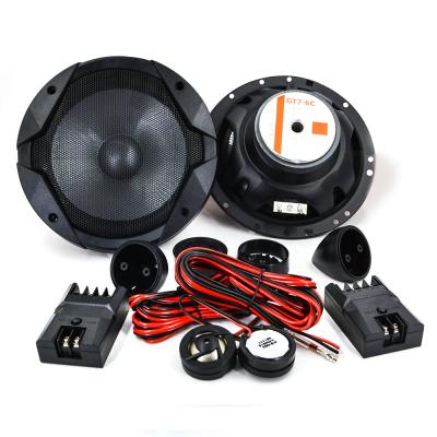 China Wholesale Plastic 6.5 Inch Two Way Car Speaker Component Professional Powered Car Full Range Active Speakers With Tweeter for sale