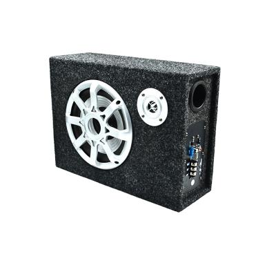 China cheap price 8 inch 12V car audio square subwoofer slim subwoofer factory supply 39.5cmX29cmX13.5cm for sale