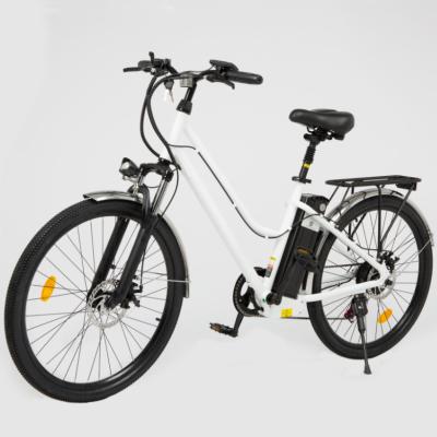 China Aluminum Alloy Eu Warehouse Ebike City Bicycle Road Door To Door Electric Bike E Cycle Electric Fast Bike for sale