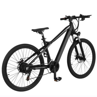 China Eu Warehouse 350w 7 Speed ​​Fat Ebike 48v 7.5ah Electric Mountain Bike Aluminum Alloy Full Suspension Fat Tire for sale