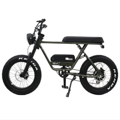 China Aluminum Alloy 48v 750w/1000w Muscle Fat Suspension Full Tire Electric Bike for sale