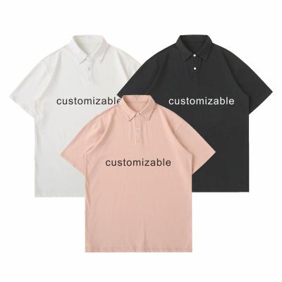 China high quality men's polo t-shirt cotton polyester Anti-wrinkle T-shirt custom lapel logo printed blank polo t-shirts men's polo shirt for sale