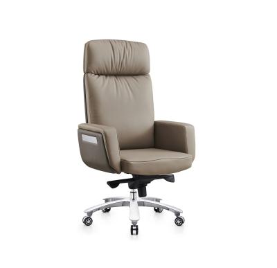 China 2021New Cheap Luxury Classic Office Tool Rotating Comfortable Ergonomic Leather Office Chair for sale