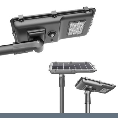 China Led solar street light Aluminum Street Light IP67 Remote Solar Battery powered system Pole solar led for sale