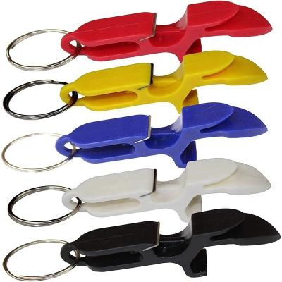 China Viable Gift 4 in 1 Multifunctional Plastic Beer Bong Shotgunning Can Tap Opener Shotgun Bottle Opener Metal for sale