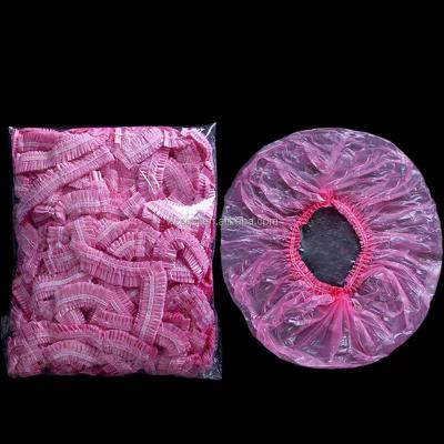 China Sustainable Shower Cap Hair Hood Salon Spa Hotel Home Use Bathing Elastic Disposable Cap Products For Baths And Saunas Accessories for sale