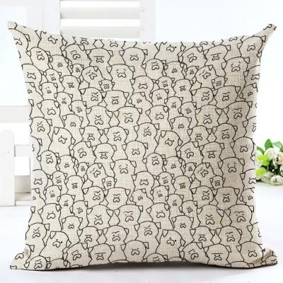 China Folded Custom Design Canvas Pillow Covers Low MOQ Pillow Cover Logo Printed Polyester Pillow Cases Cheap Price for sale