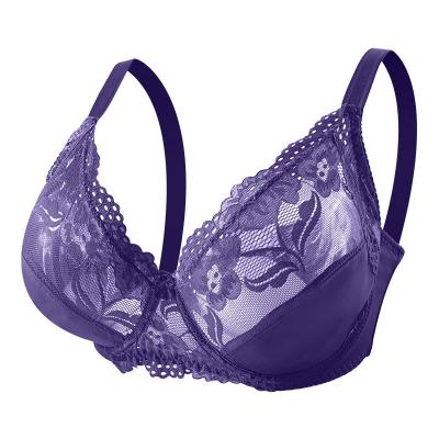 China Factory wholesale QUICK DRY plus size women lace up sexy solid breathable adjustable bow tie thin bra net strappy bras for sale