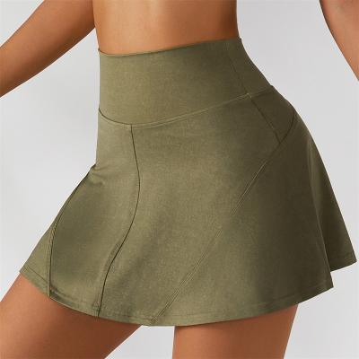 China Skirt pants factory wholesale hot popular women's clothing sports use golf tennis skirt pants shorts back waist pleated elastic skirt pants for sale