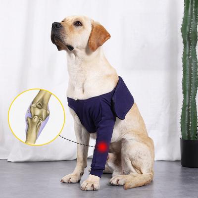 China Stocked Pet Knee Pads Dog Support Brace For Front Leg Hock Joint Wrap Breathable Injury Recover Legs Dog Protector Anti-licking Sleeve for sale