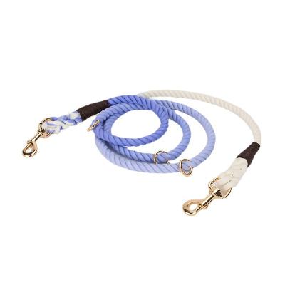 China Good Stocked Reputation PET Supplies Multi Colored Rope Rainbow Leashes For Small Medium Large Dogs for sale