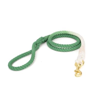 China 150cm Dog Leash Round Cotton Stocked Purses Colorful Lead Rope Pet Long Leashes Belt Outdoor Dog Leads Walking Rope for sale