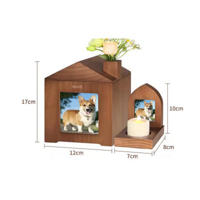 China Wooden Animal Memorial Funeral Memorial Cremation Urns Pet Resting Place Pet Resting Place Burial Supplies Viable Consolation Supplies for sale