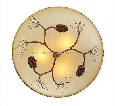 China Modern Led Glass Cover American Manufacturer Country Ceiling Lamp For Garden for sale