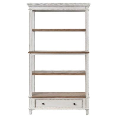 China CaoXian HiHome Two Tone Stocked Bookcase, Storage Cabinet for sale