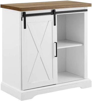 China CaoXian HiHome Modular Modern Farmhouse Slides X Barn Door Accent Console for sale